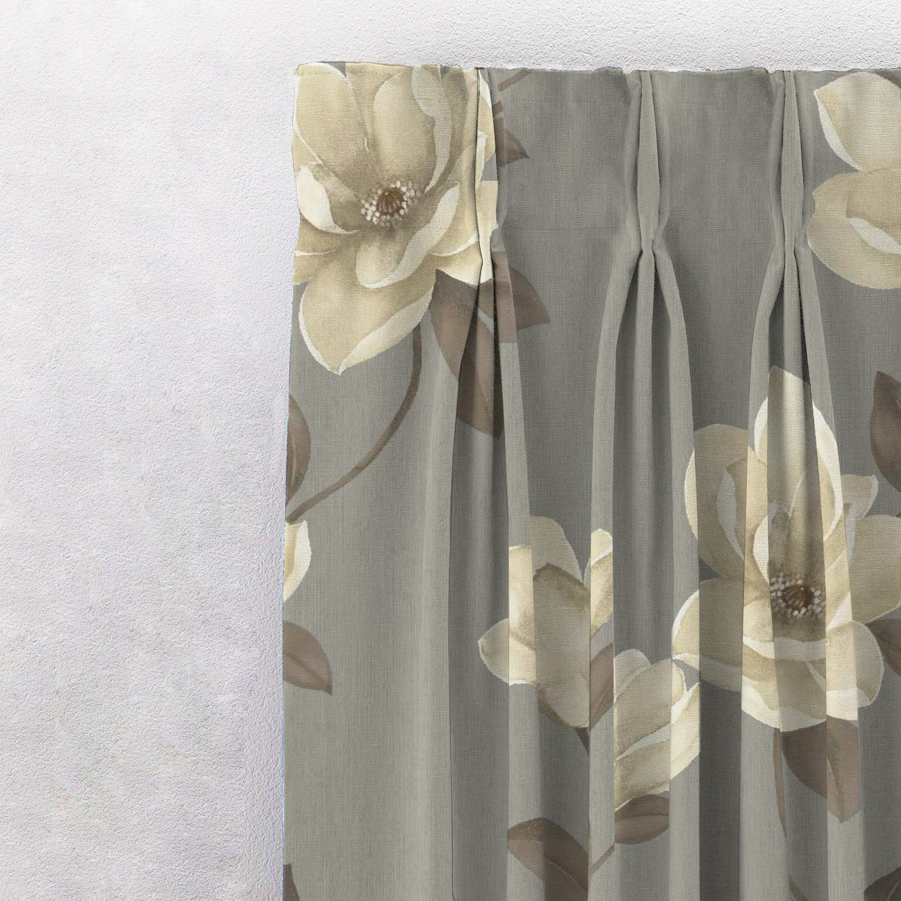 Elegant Floral Print Room Darkening Curtains- Set Of 1pc - DS129A