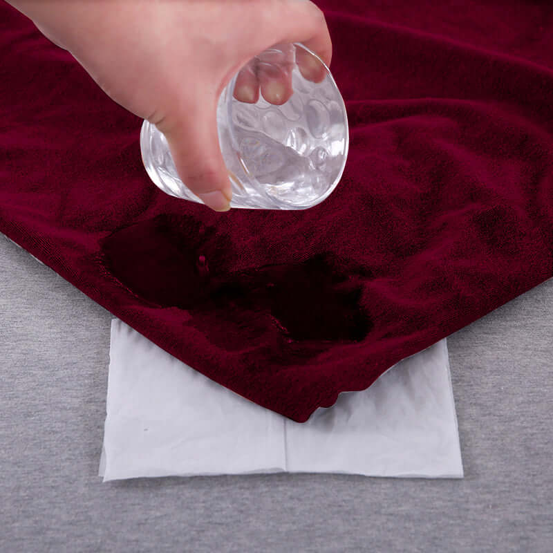 Waterproof Mattress Protector with 360 Degree Elastic Strap, Luxury Terry (Maroon, Available in 16 Sizes)