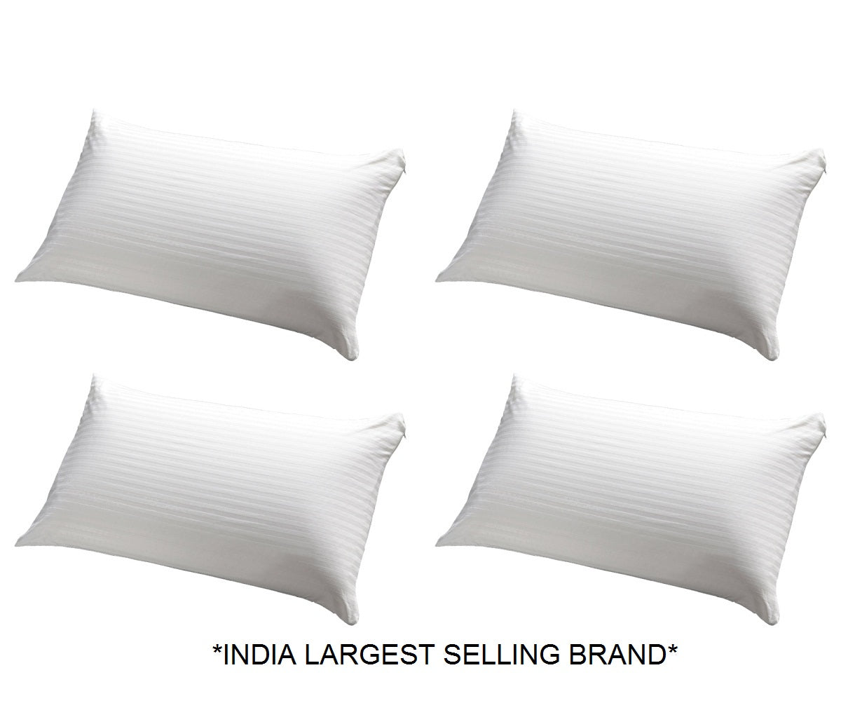 JDX Ultra Soft Quality Pillow for Bed, Soft Pillows for Sleeping, White, Set/Pack of 4 Pillows