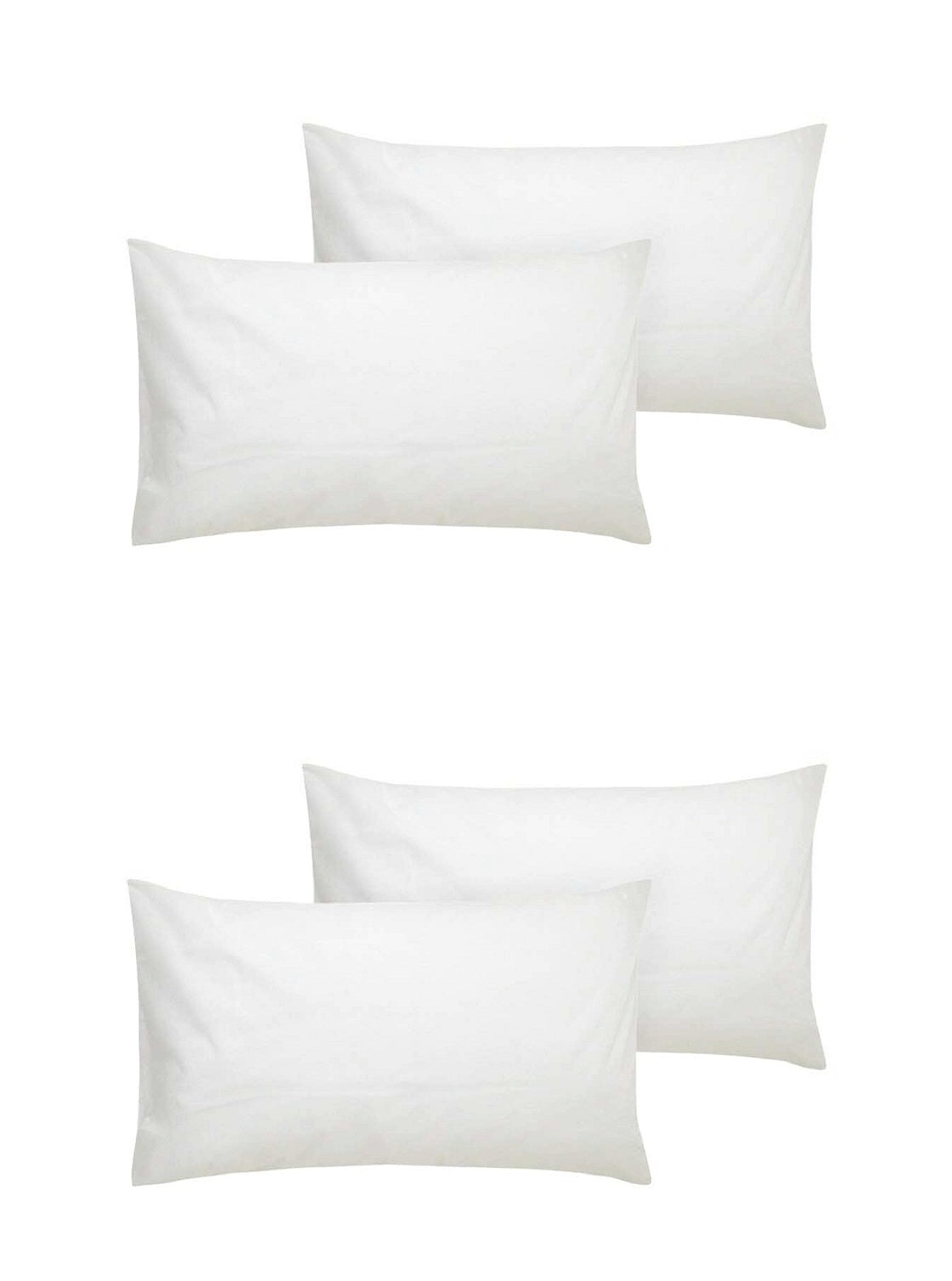 Embroco Best Solid Best Sleeping Pillow Pack of 4 (WhitePillow)