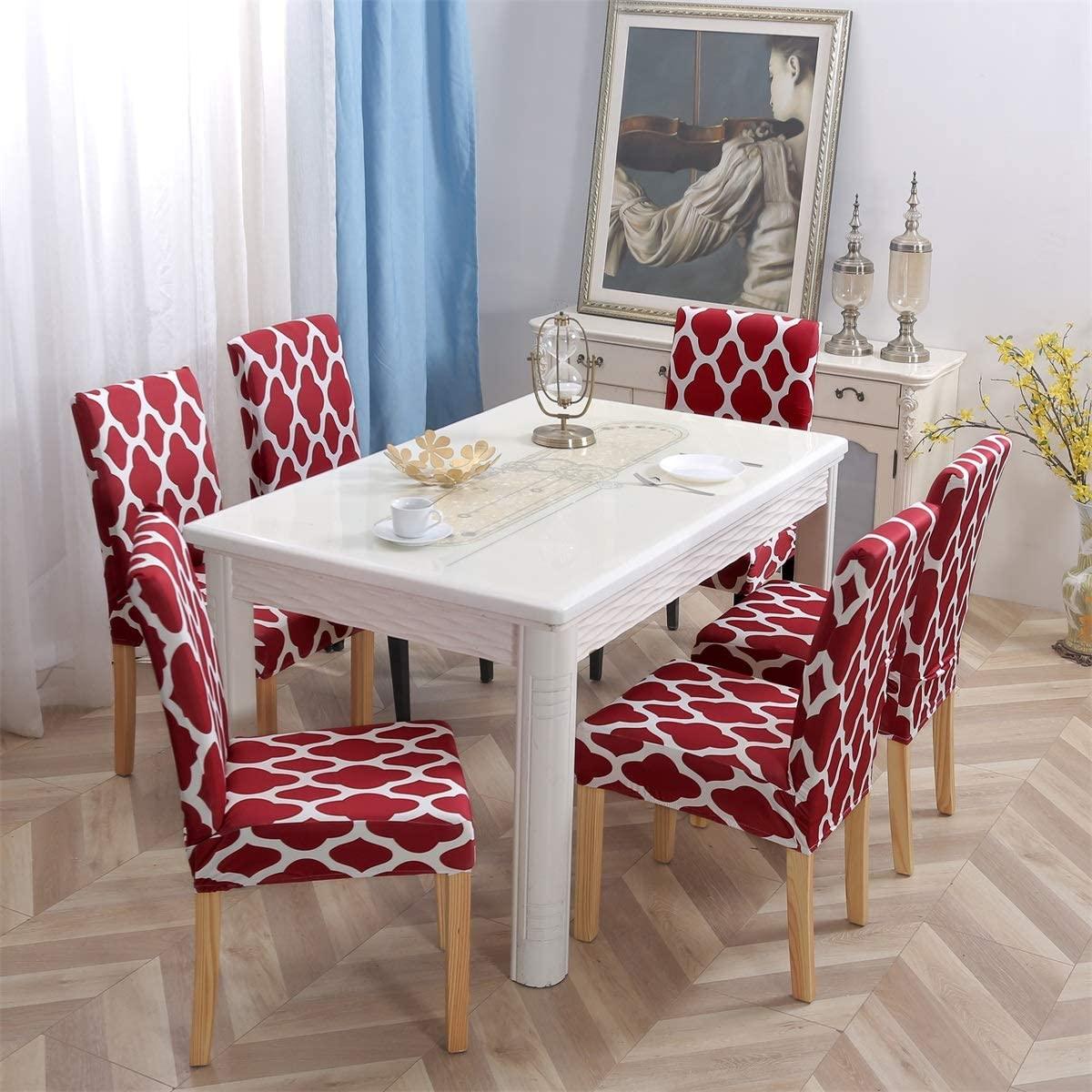 Red Diamond - Luxury Quality Strechable & Dust-proof Chair Table Covers