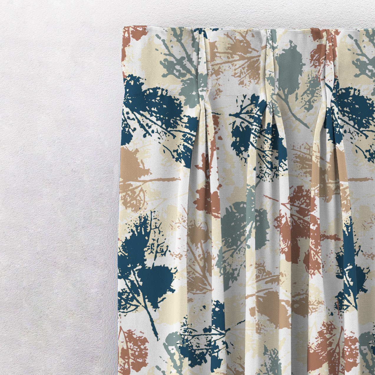 Chromatic Meadows Digital Print Room Darkening & Sheer Combination Curtains Set Of 4 - (271DOMBRE27)