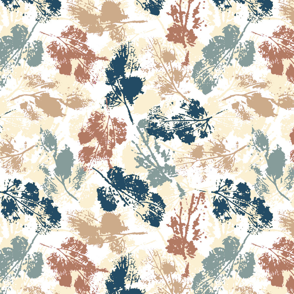 Chromatic Foliage Floral Tan Beige Heavy Satin Room Darkening Curtains Set Of 2 - (DS271D)