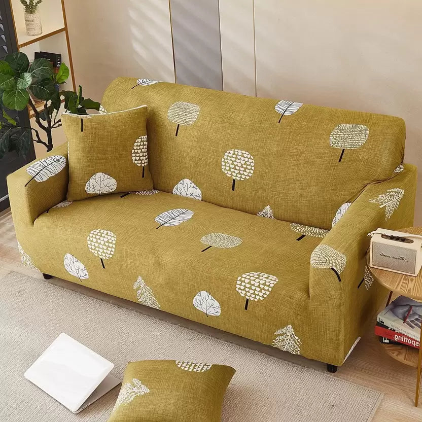 Buy washable sofa covers online in Dombivli & across India – available for 3-seater, 5-seater & L-shape sofas in multiple colors like grey, blue, beige, brown & floral prints – Super Furnishing