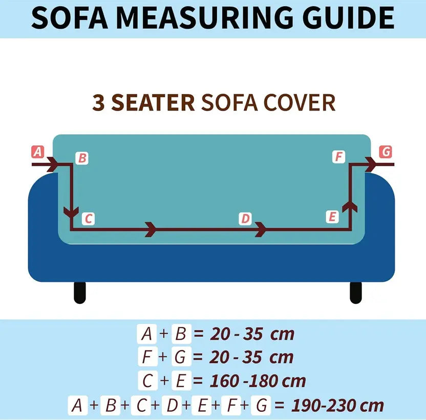 Sofa Cover- Blue Flooral - Luxury Quality Strechable & Dust-proof Sofa Cover