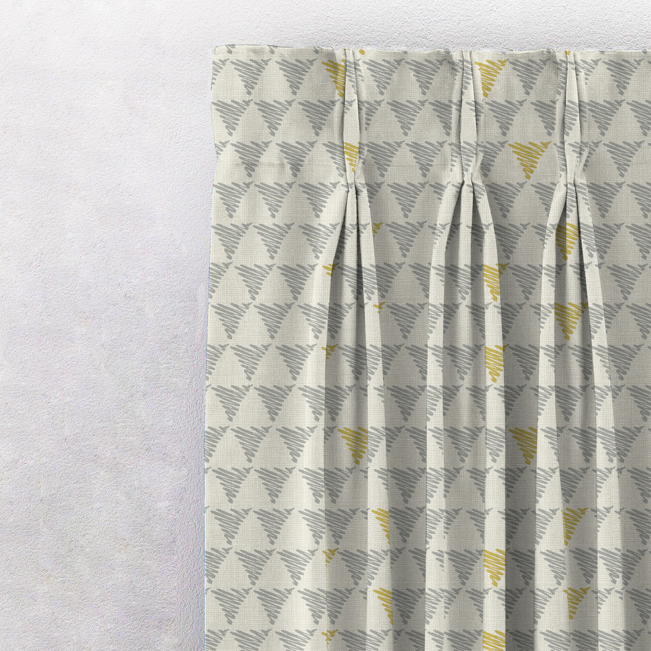 Elegant Geometric Print Room Darkening Curtain - Set of 2 - DS338D