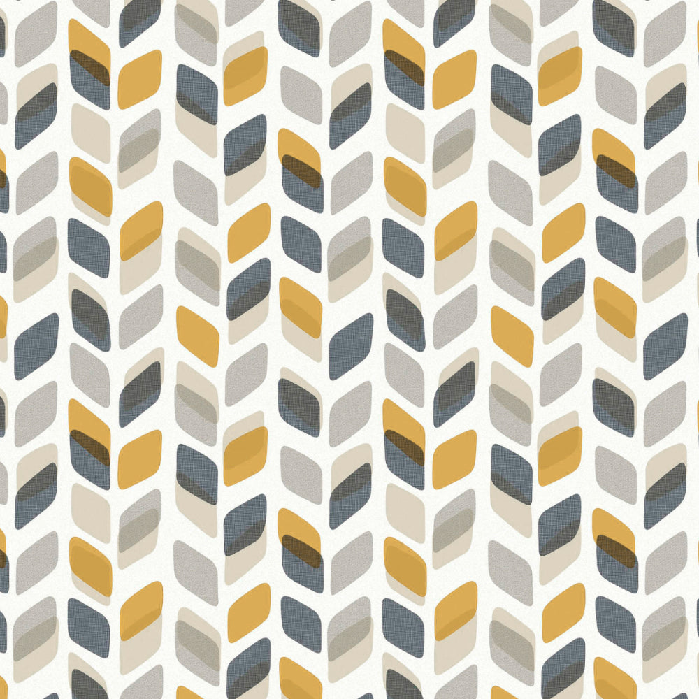 Elegant Geometric Print Room Darkening Curtain - Set of 2 - DS395A
