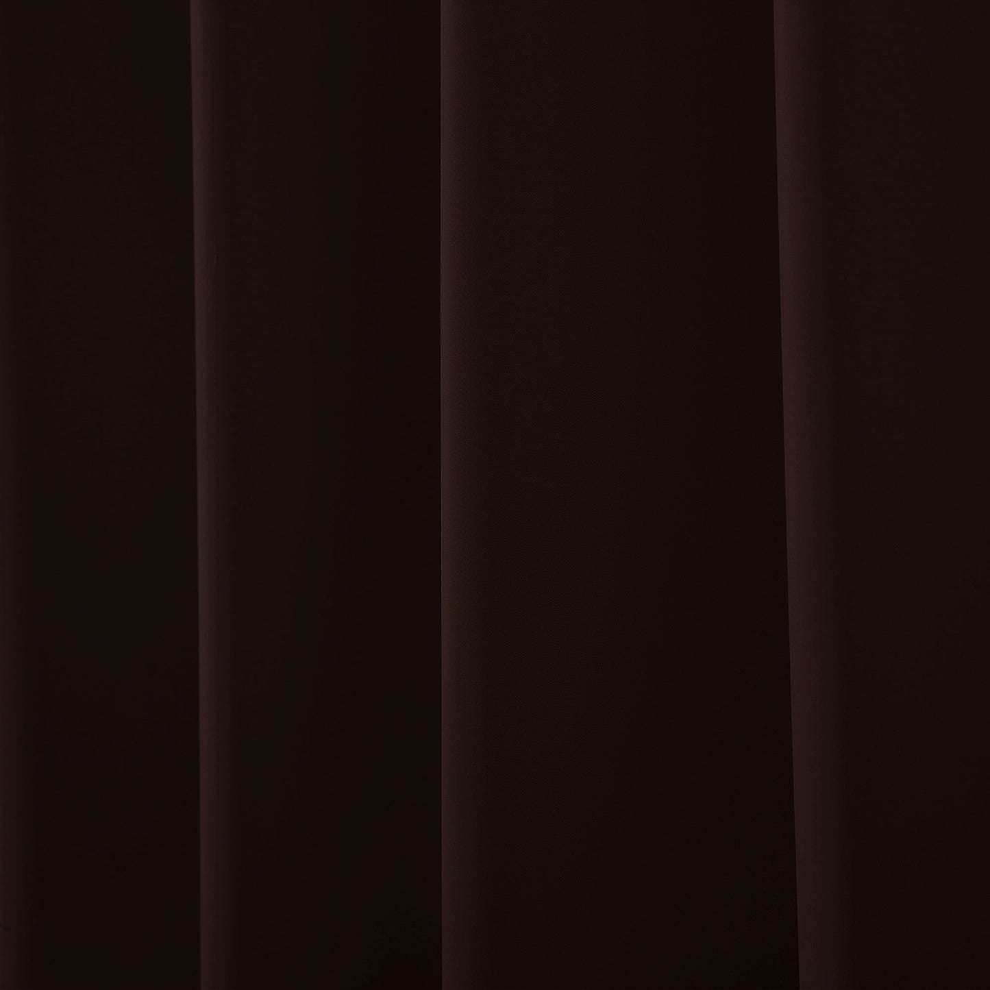 2 Pcs Brown-Beige Blackout Gold Faux Silk Room Darkening Door Curtains, 7 Ft