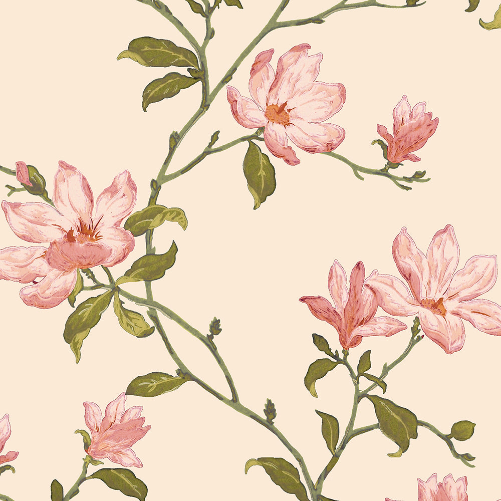 Elegant Floral Print Room Darkening Curtains Set of 2 DS427B