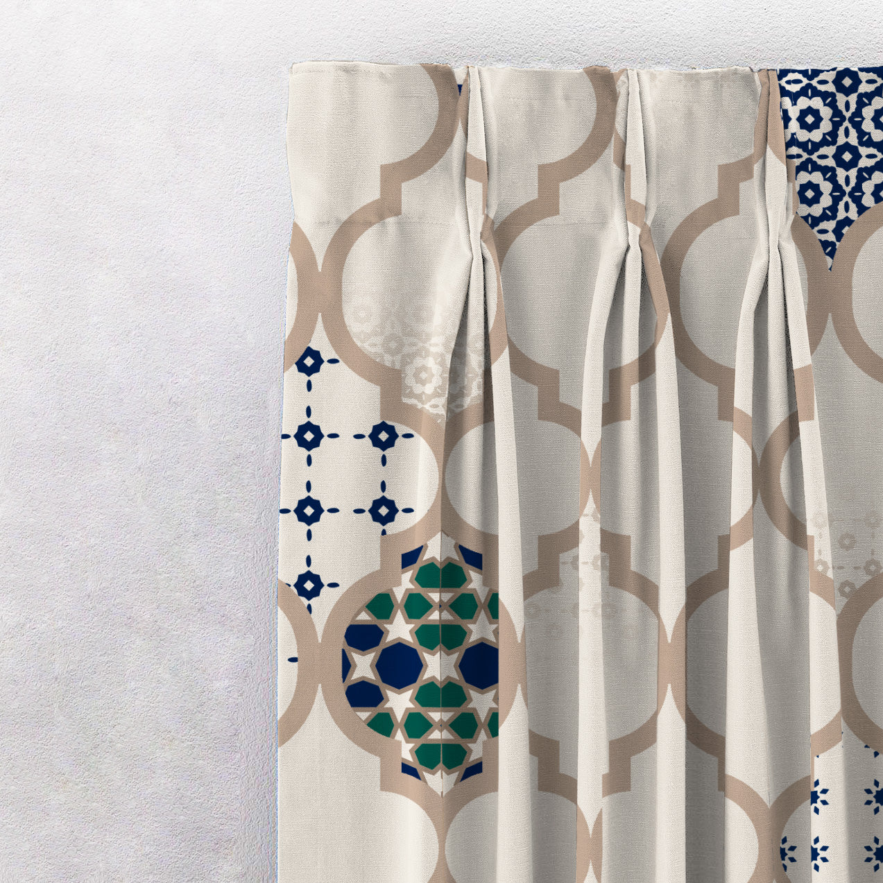 Elegant Ethenic Room Darkening Curtain Set of 2 - DS452A