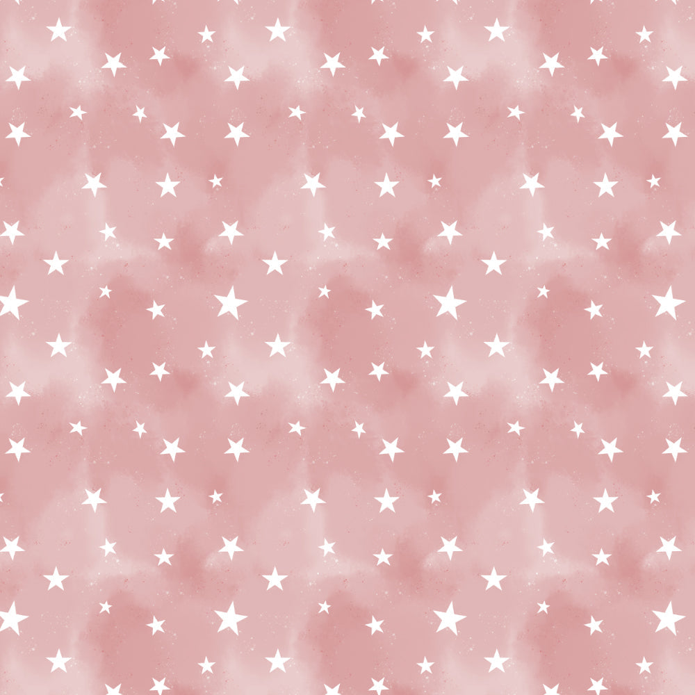 Starry Dreams Kids Peach Pink Heavy Satin Room Darkening Curtains Set Of 2 - (DS463C)
