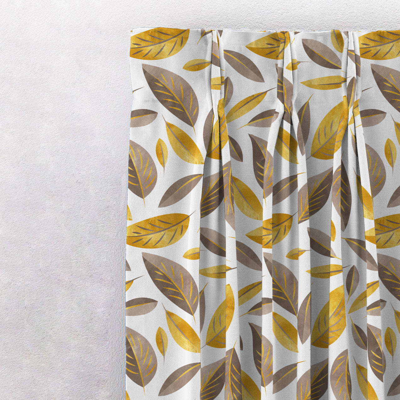 Elegant Floral Print Room Darkening Curtains Set Of 1pc DS48A