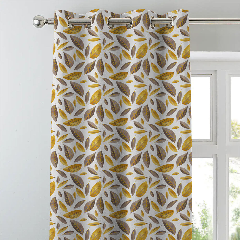 Elegant Floral Print Room Darkening Curtains Set Of 1pc DS48A