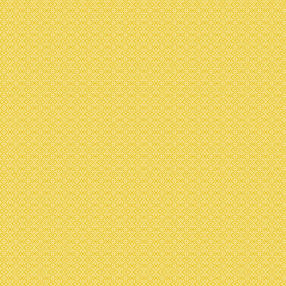 Colorful Knots Indie Yellow Heavy Satin Room Darkening Curtains Set Of 2 - (DS491A)