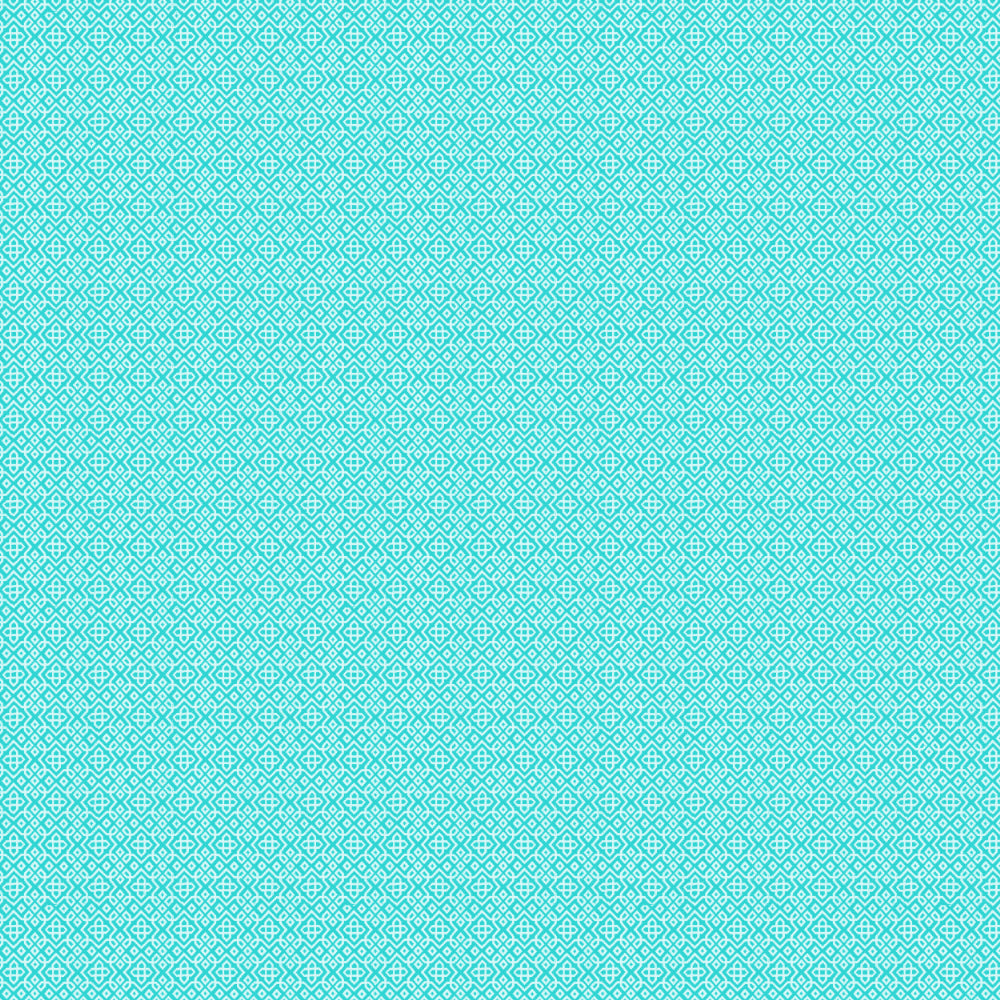 Colorful Knots Indie Teal Heavy Satin Room Darkening Curtains Set Of 2 - (DS491B)