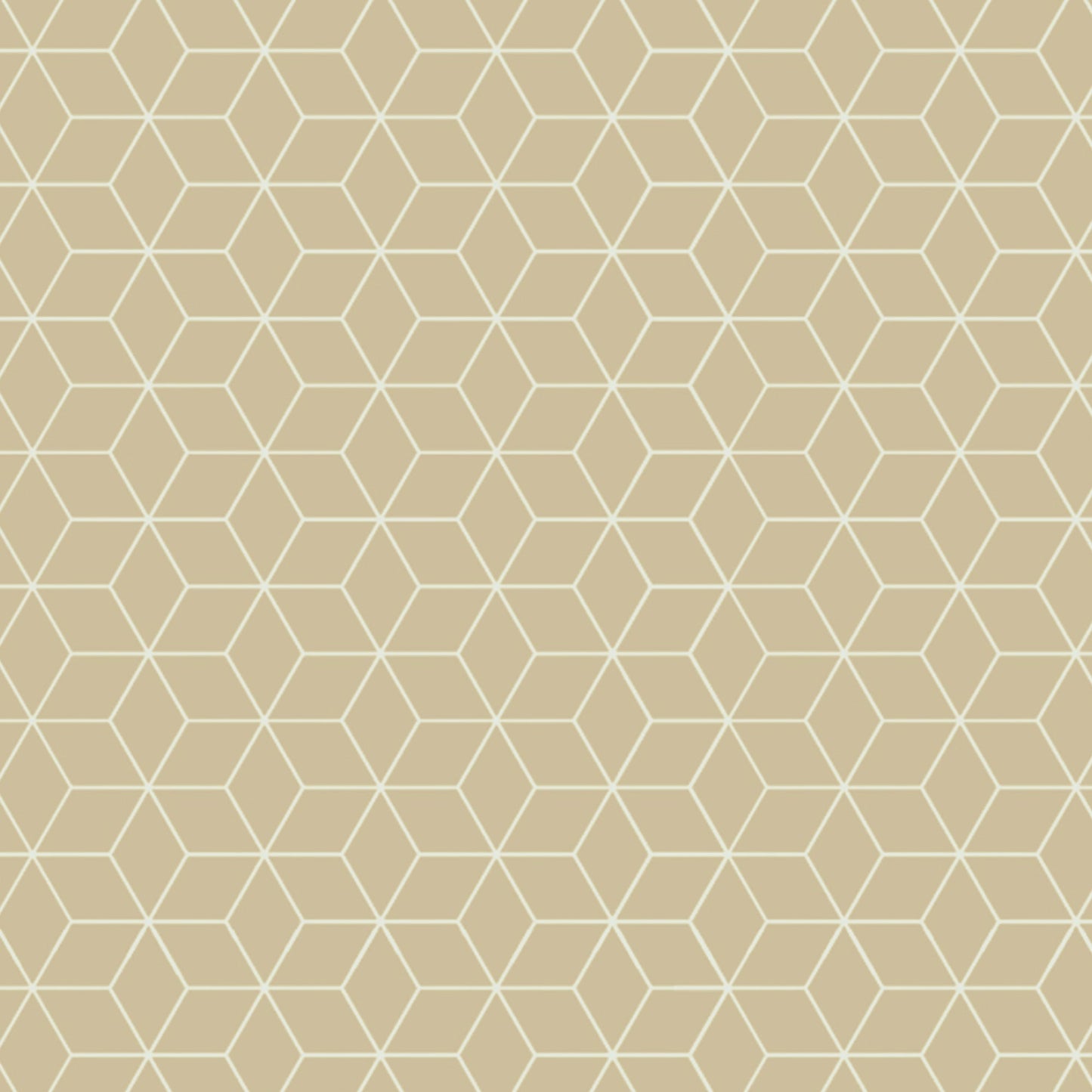 2 Pcs Blackout Foil Beige & Golden Hexagon Window/Door/Long Door Curtains