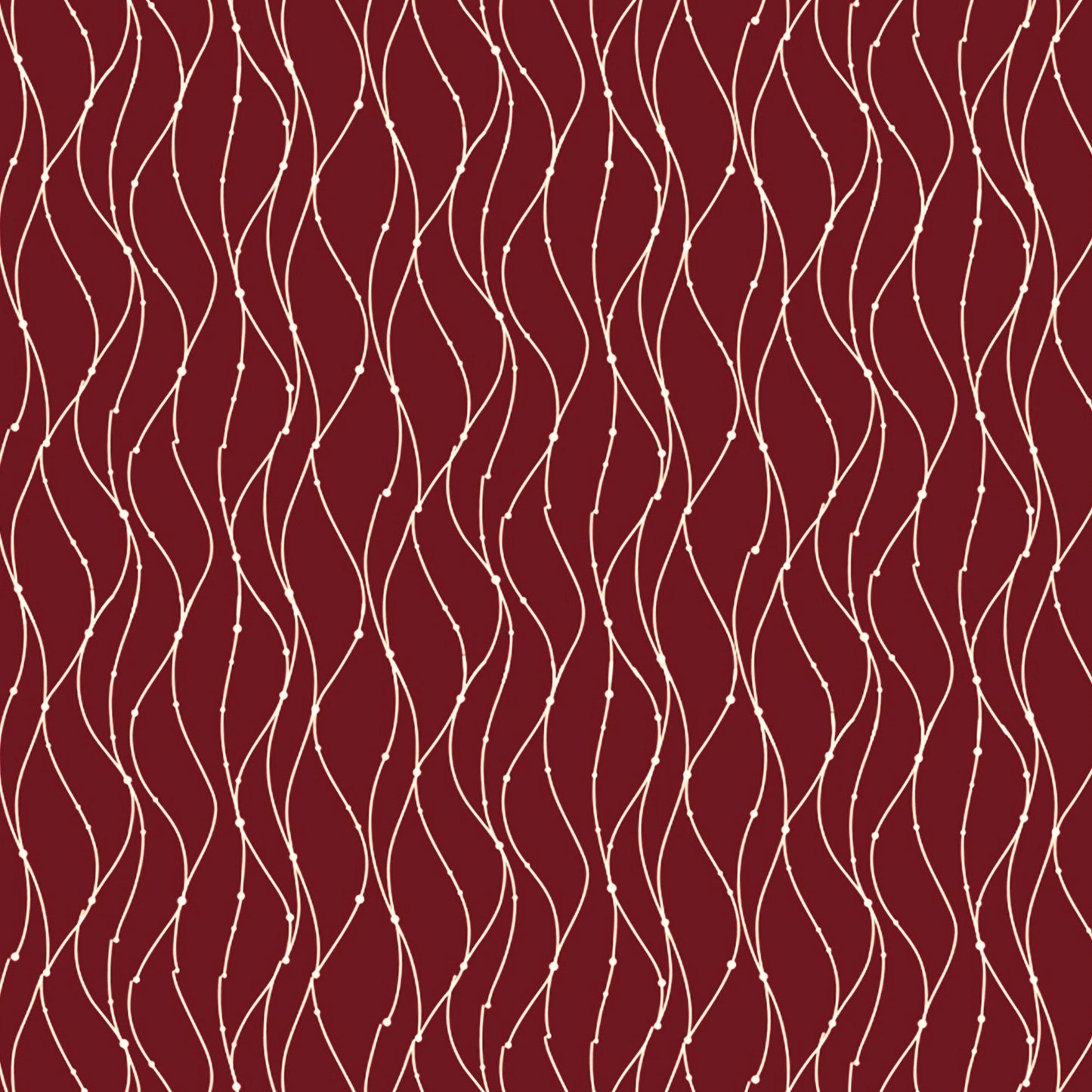 2 Pcs Blackout Foil Maroon & Golden Curvy line Dots Window/Door/Long Door Curtains