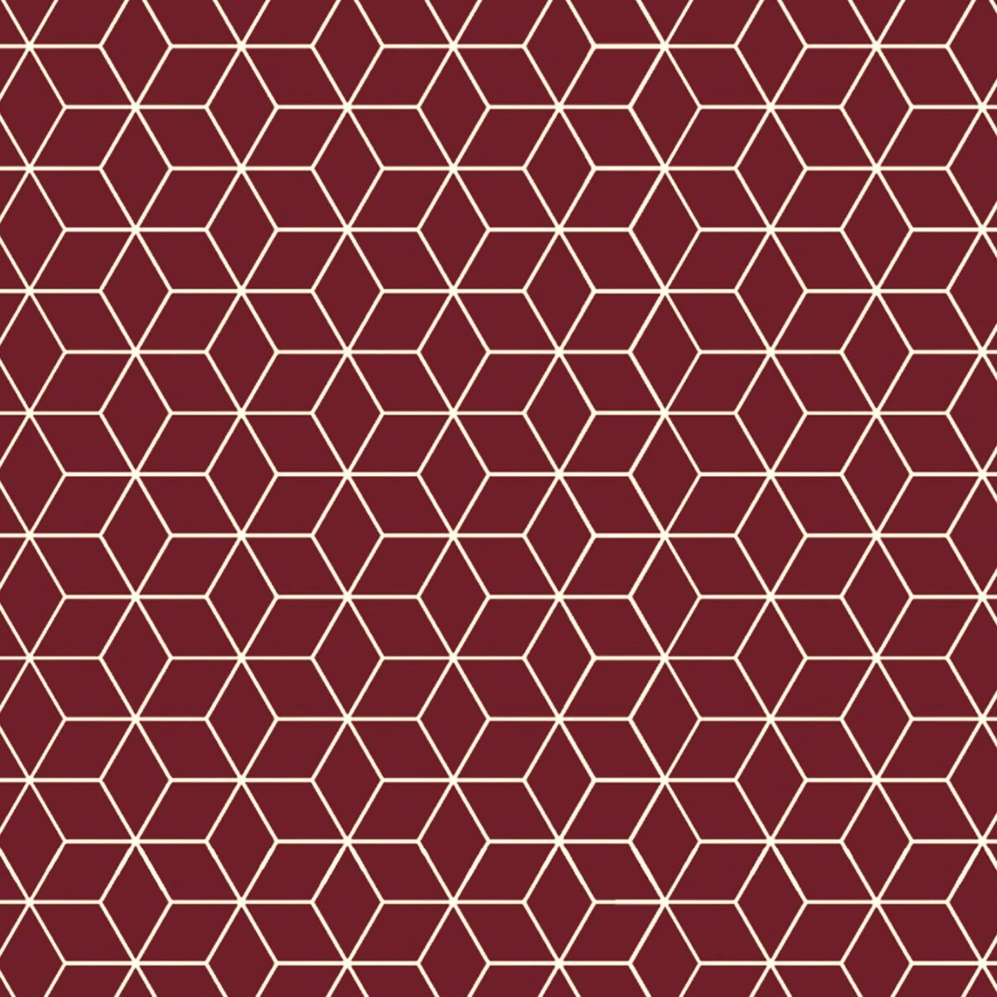 2 Pcs Blackout Foil Maroon & Golden Hexagon Window/Door/Long Door Curtains