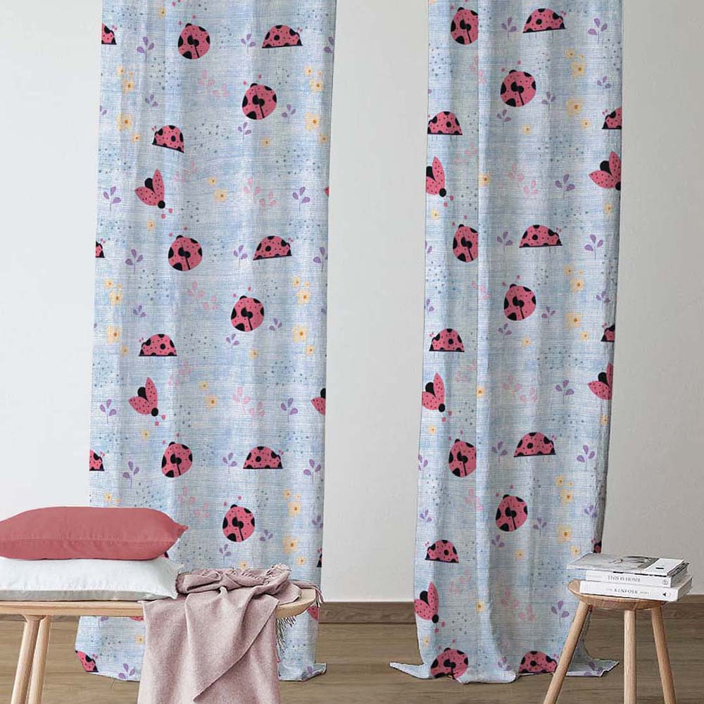 Elegant Kids Print Room Darkening Curtain - Set of 2 - DS511A