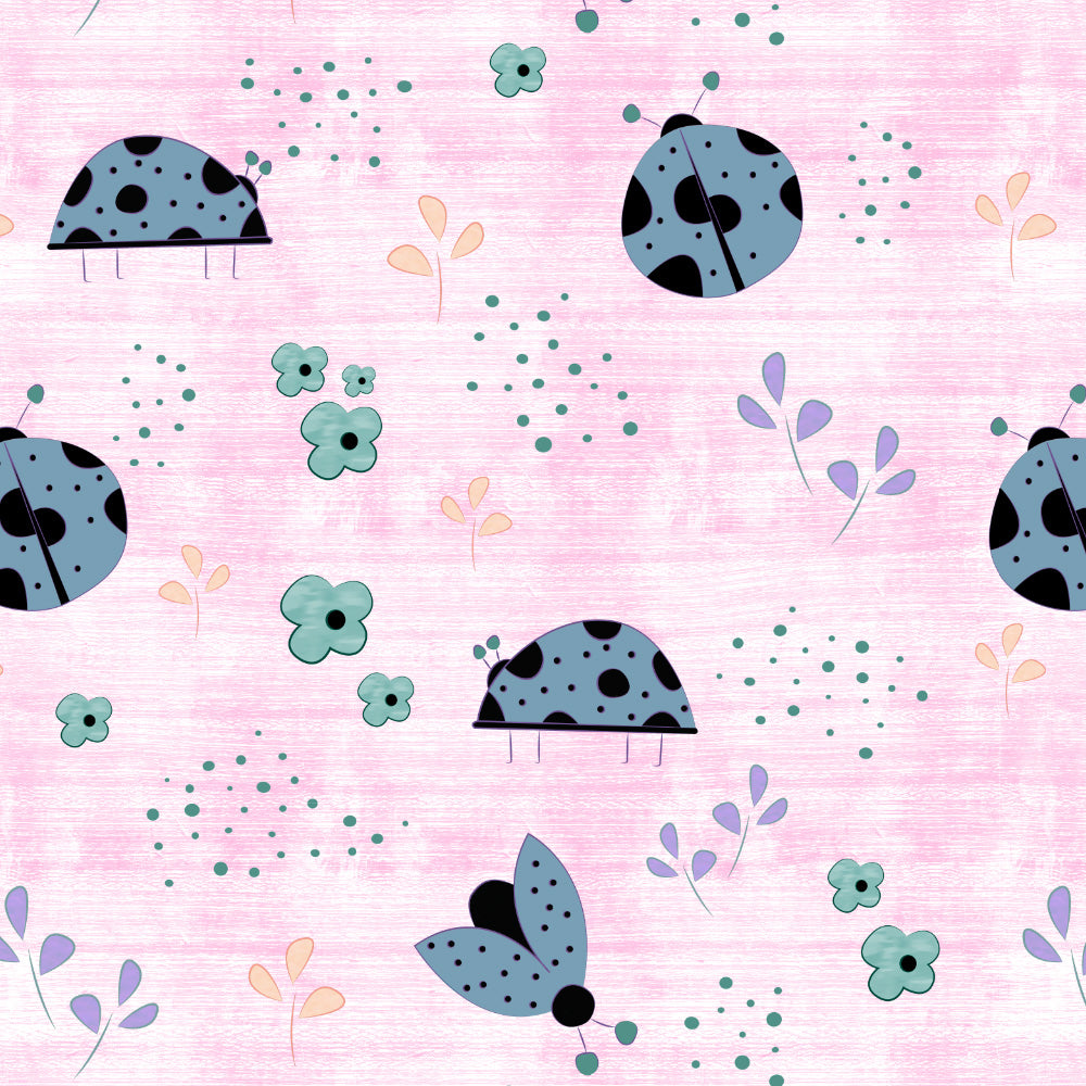 Buggy Bliss Kids Pastel Pink Heavy Satin Room Darkening Curtains Set Of 2 - (DS511D)