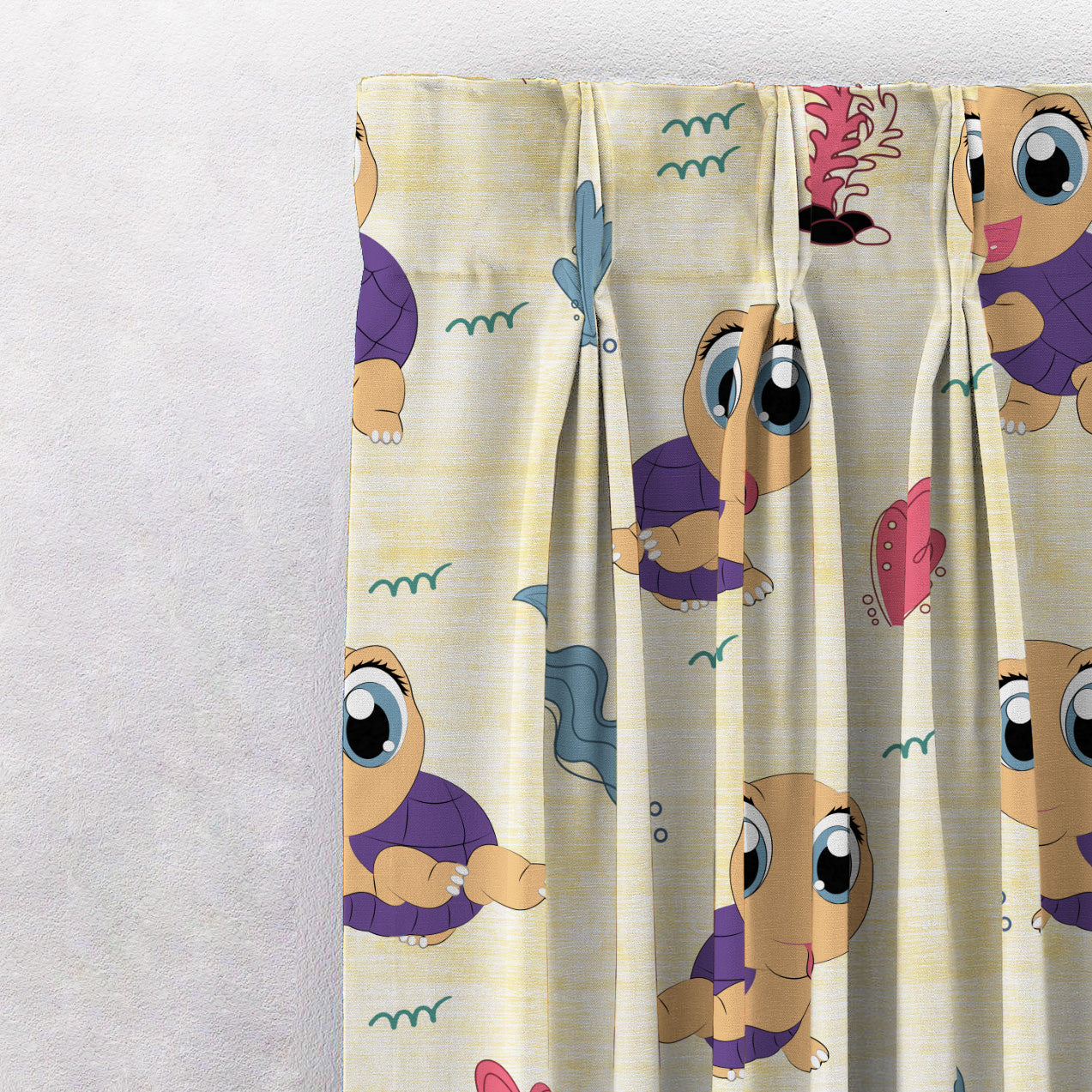Elegant Kids Print Room Darkening Curtain - Set of 2 - DS513B