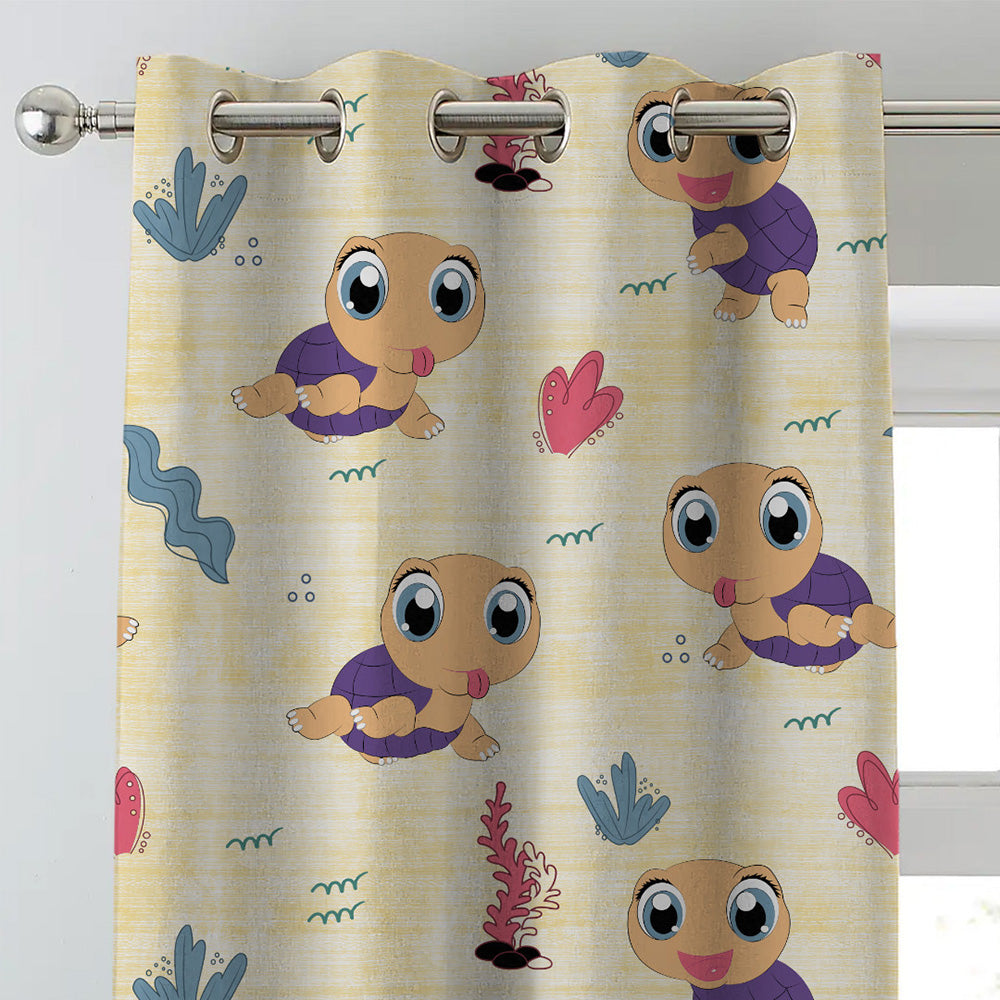 Elegant Kids Print Room Darkening Curtain - Set of 2 - DS513B