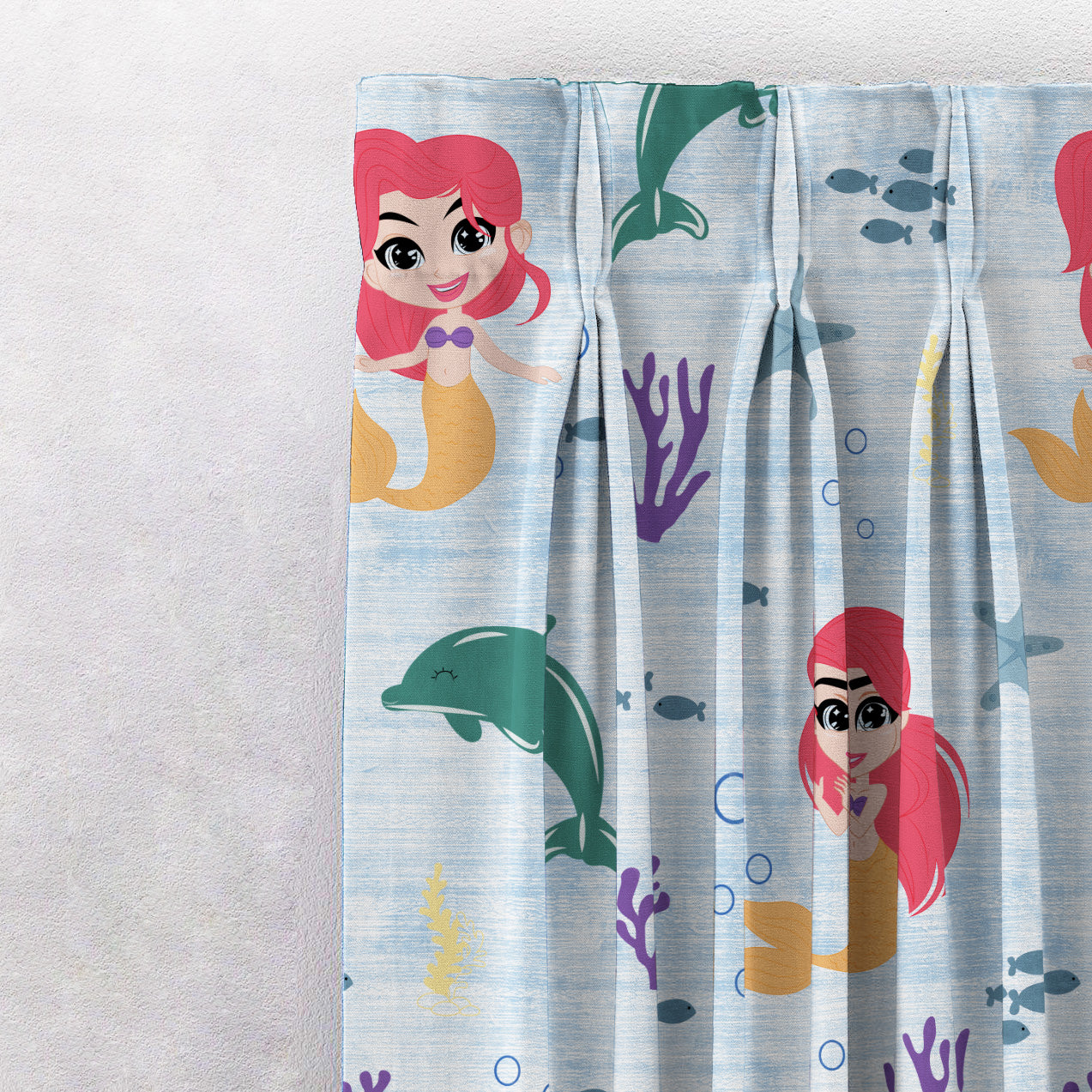 Elegant Kids Print Room Darkening Curtain - Set of 2 - DS514A