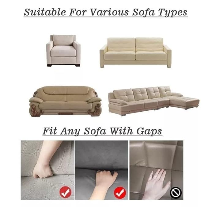 L Shape Sofa Cover-Grey Diamond - Luxury Quality Strechable & Dust-proof Sofa Cover