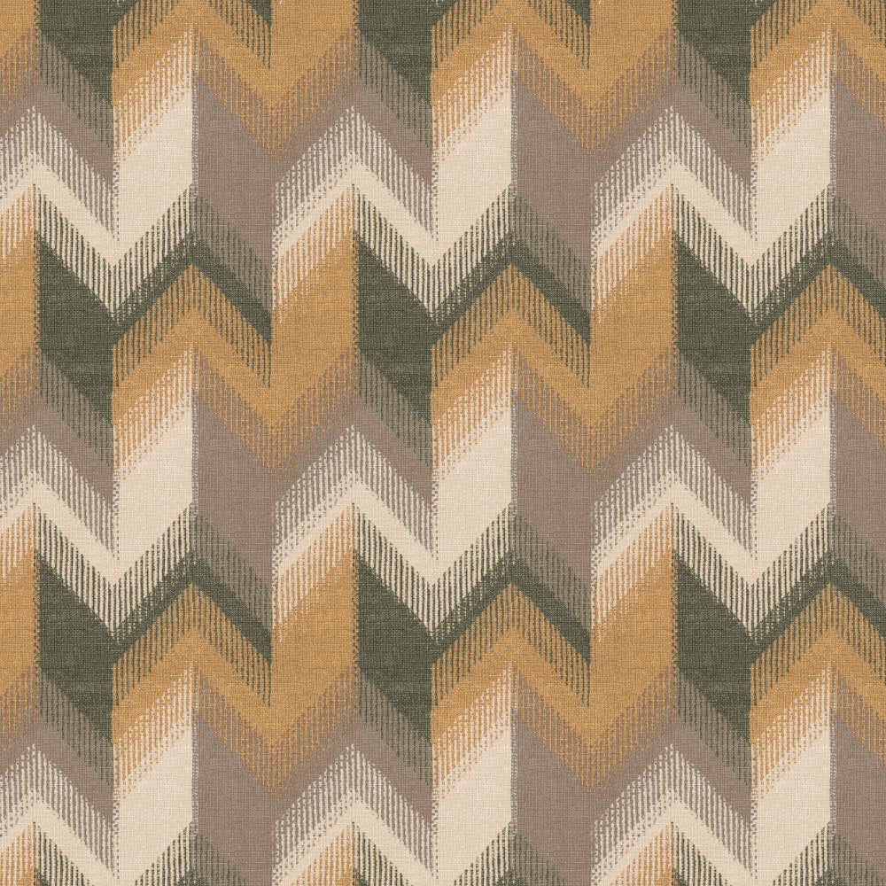 Digital Boho Printed Twill Textured Room Darkening Curtains Set Of 2 - DS533C