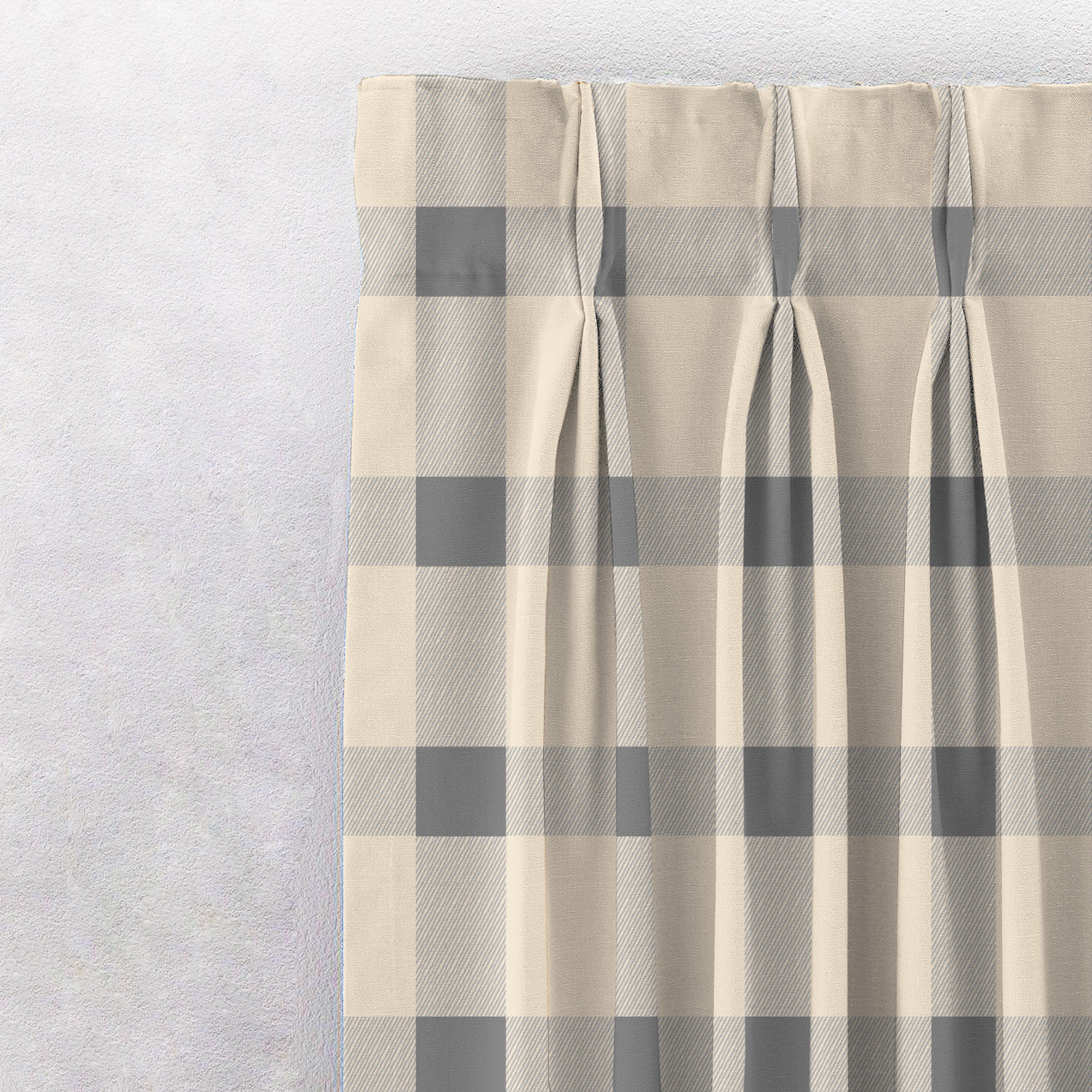 Digital Boho Printed Twill Textured Room Darkening Curtains Set Of 2 - DS535G