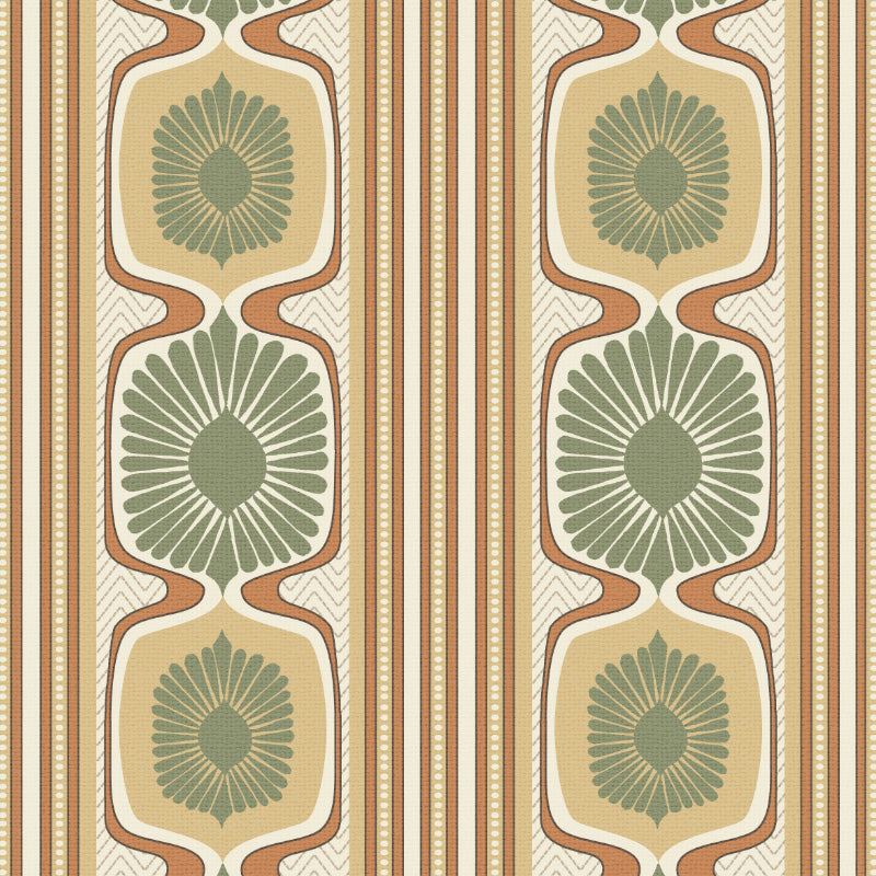 Structured Symmetry Geometric Mustard Yellow Velvet Room Darkening Curtains Set Of 2 - (DS546D)