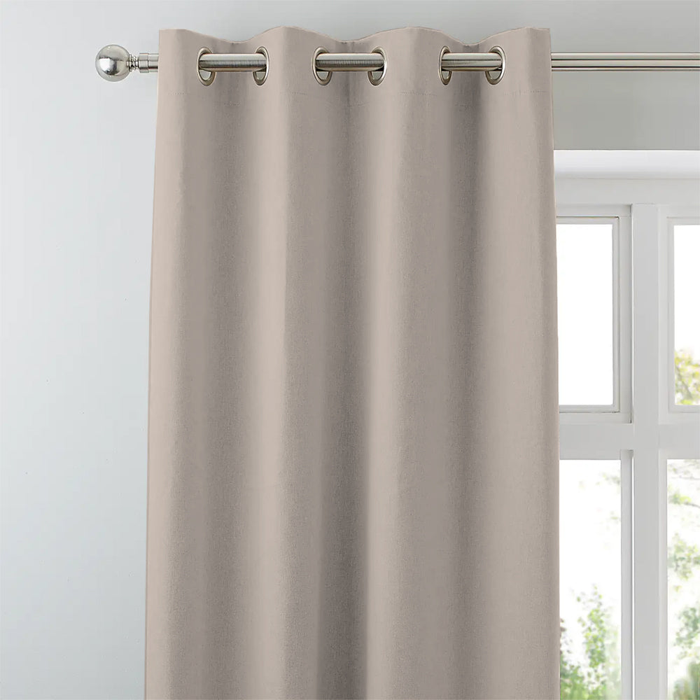 Tropical Sketch Floral Pastel Pink Heavy Satin Room Darkening Curtain Set of 2 - DS609