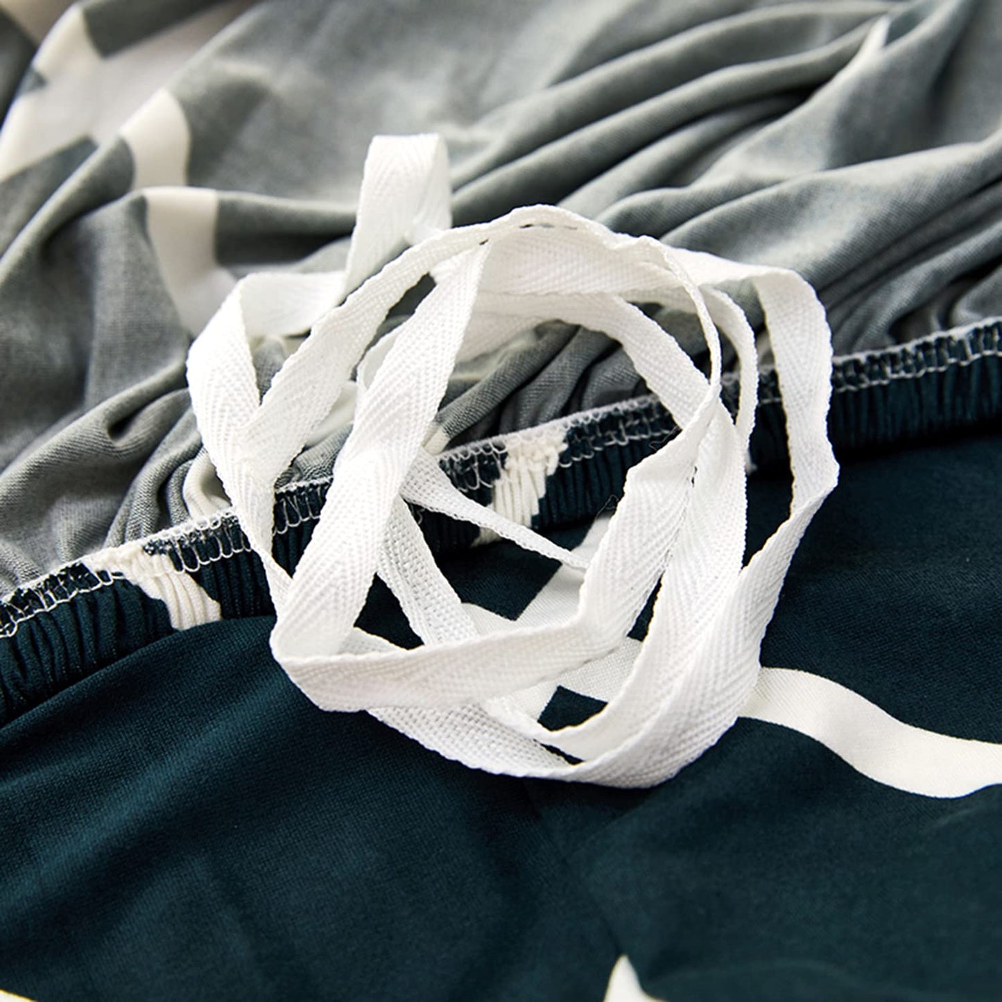 L Shape Sofa Cover - Cross Blue