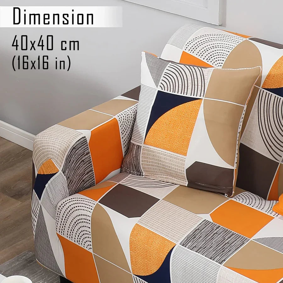 ORANGE SQUARE ABSTRACT- Dustproof & Waterproof Covers
