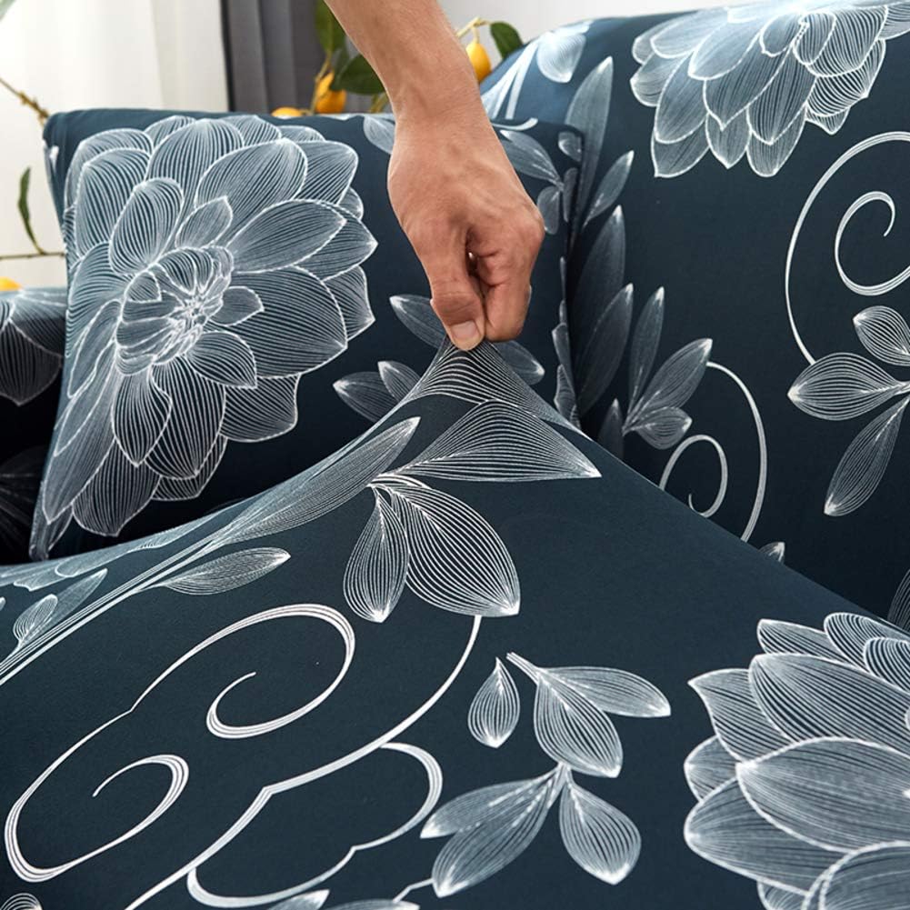 GREY Flooral - Luxury Quality Strechable & Dust-proof Sofa Cover