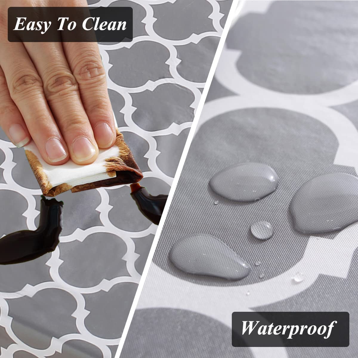 Charcoal Fern Chair Table Covers
