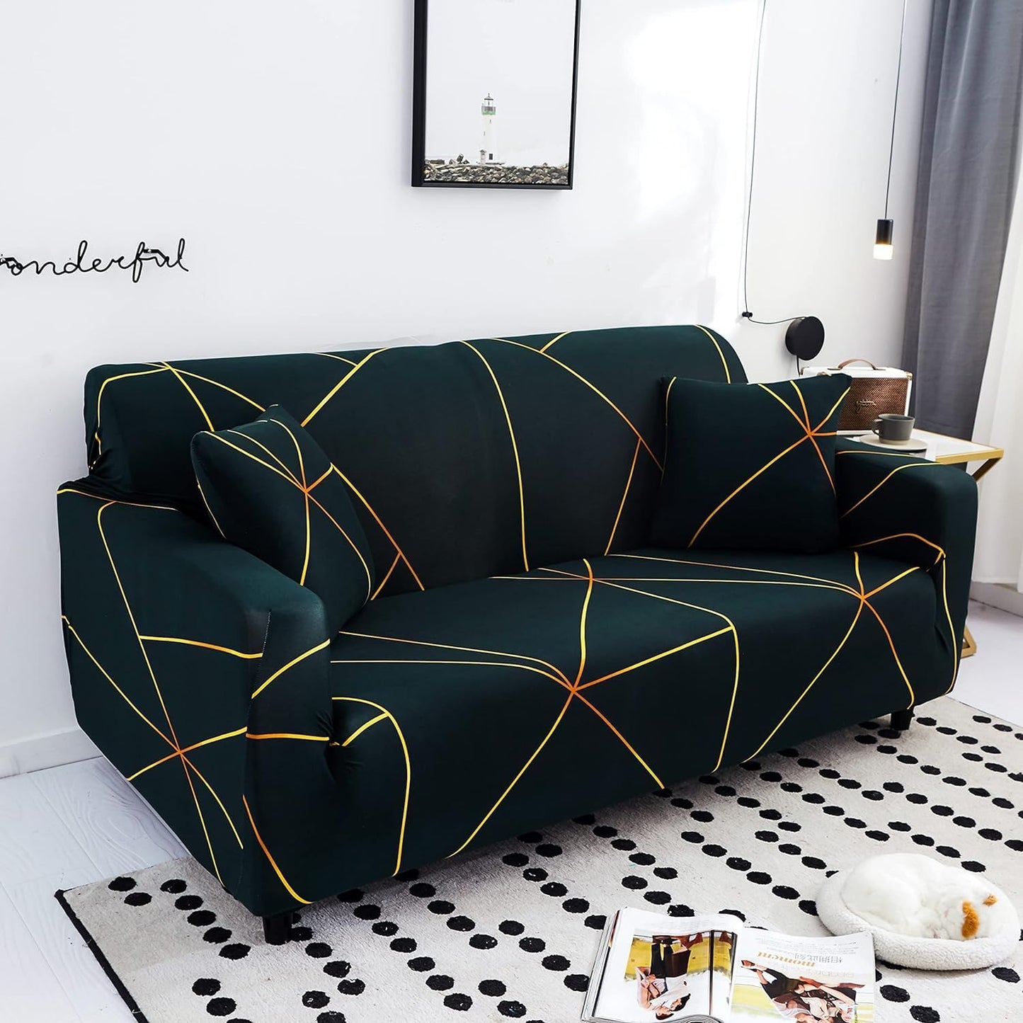 Prism Gold - Luxury Quality Strechable & Dust-proof Sofa Cover