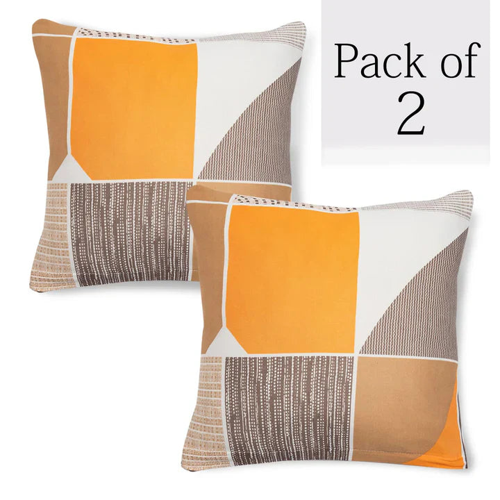 ORANGE SQUARE ABSTRACT- Dustproof & Waterproof Covers
