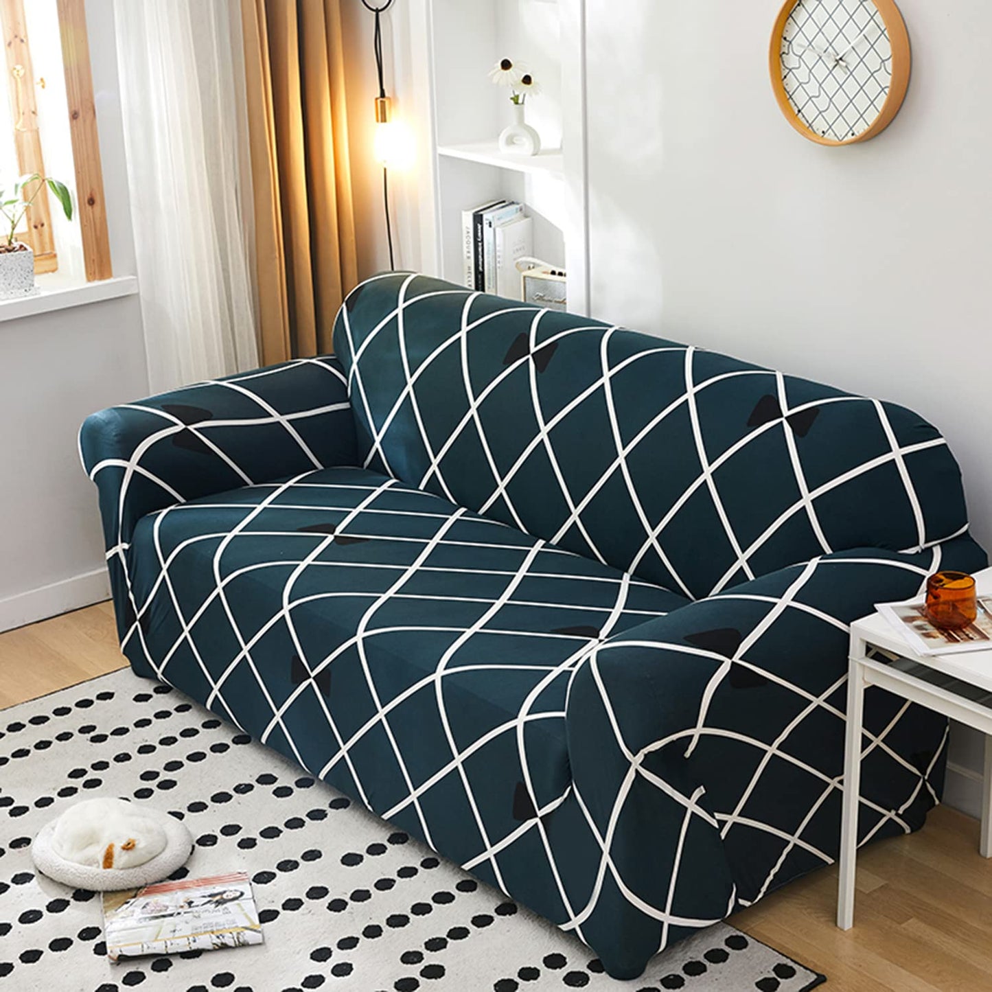 Cross Blue - Luxury Quality Strechable & Dust-proof Sofa Cover