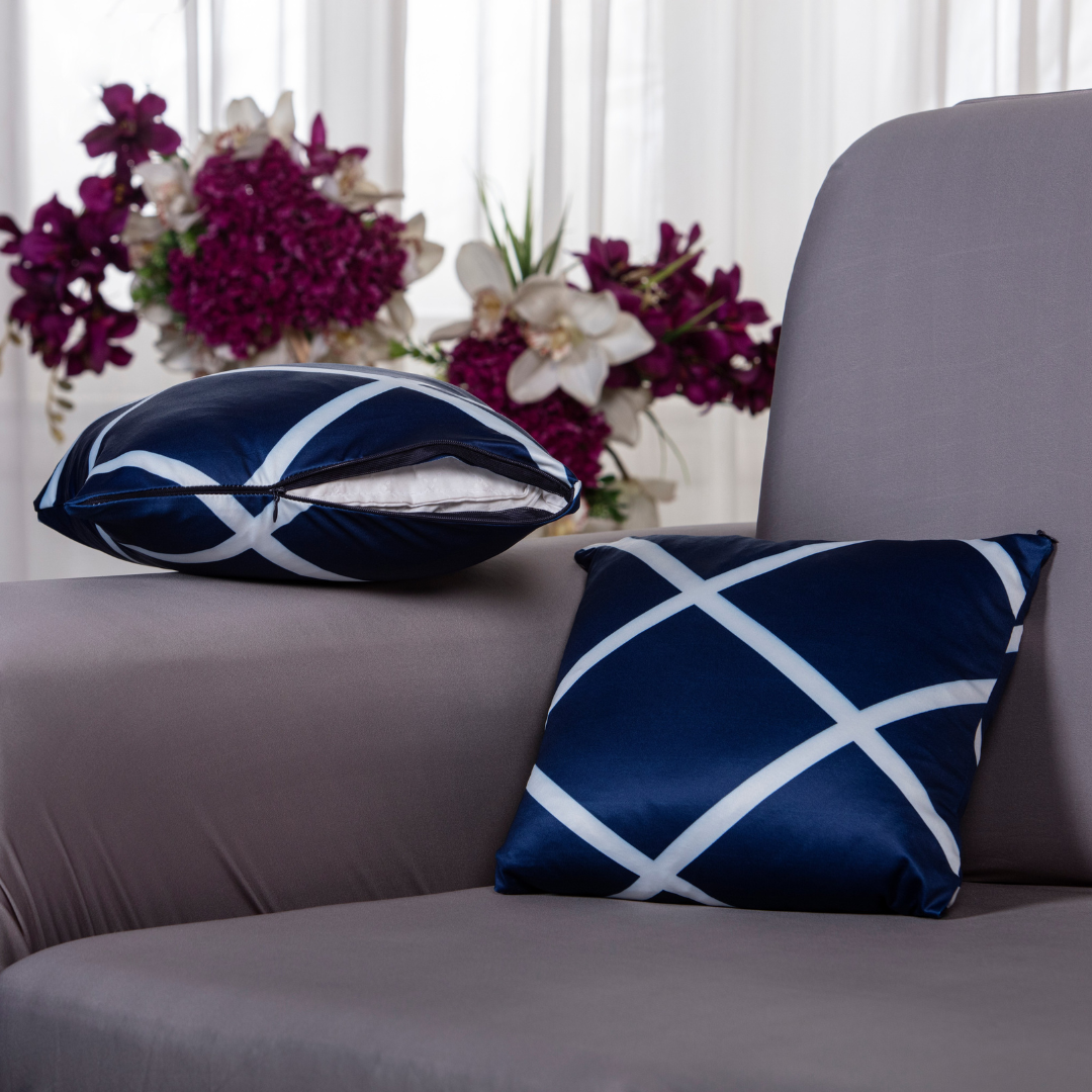 Blue Checks - Dustproof & Waterproof Covers