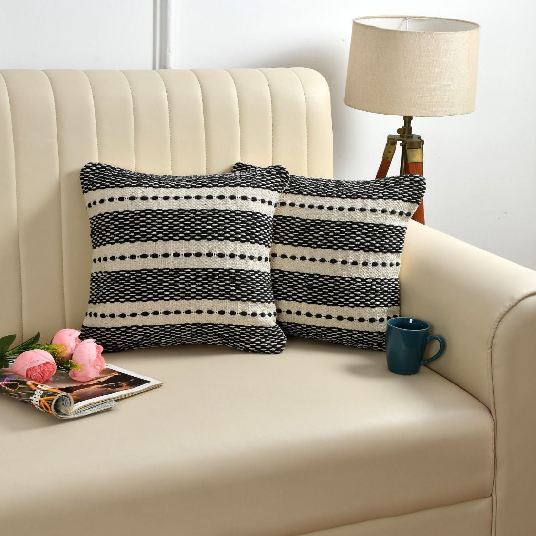 Bohemian Decor Hand Crafted Throw Cushion Covers 16”x 16”