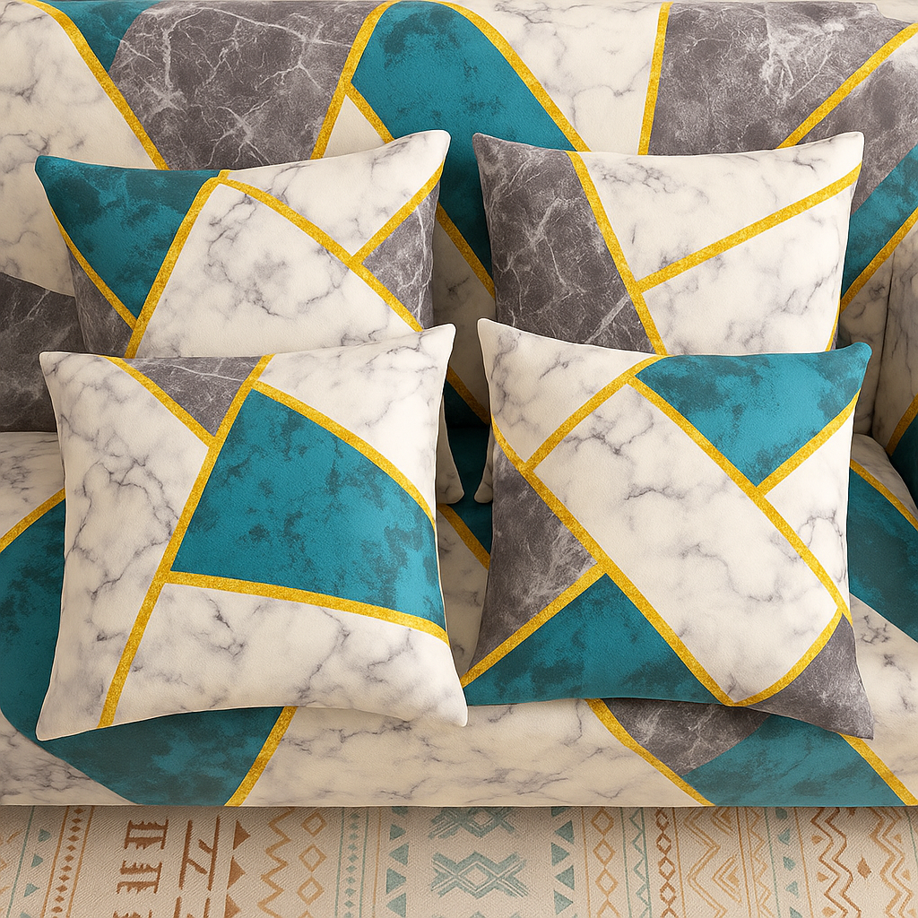 GEOMETRIC CREAM - Dustproof & Waterproof Covers