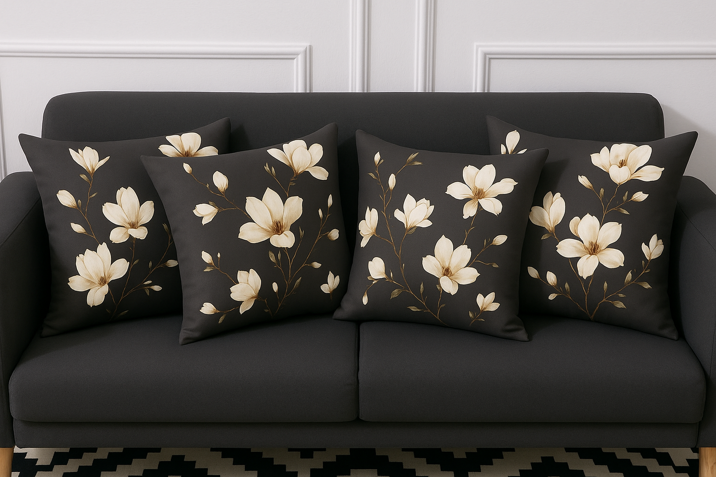 Brown Flooral -Dustproof & Waterproof Covers