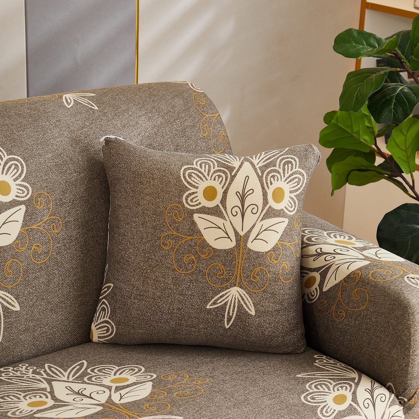 Beige Brocade - Dustproof & Waterproof Covers