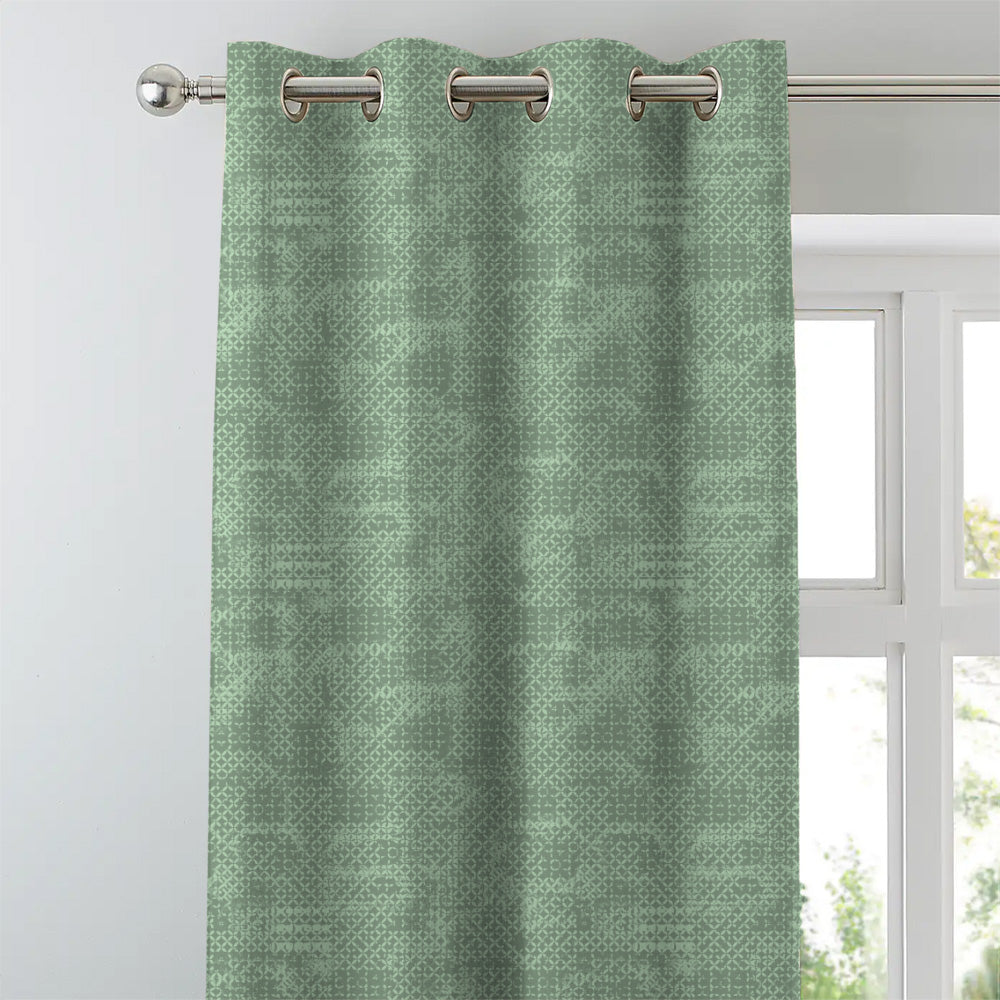 Elegant Abstract Print Matt Finish Room Darkening Curtain Set of 2 - MTDS522D