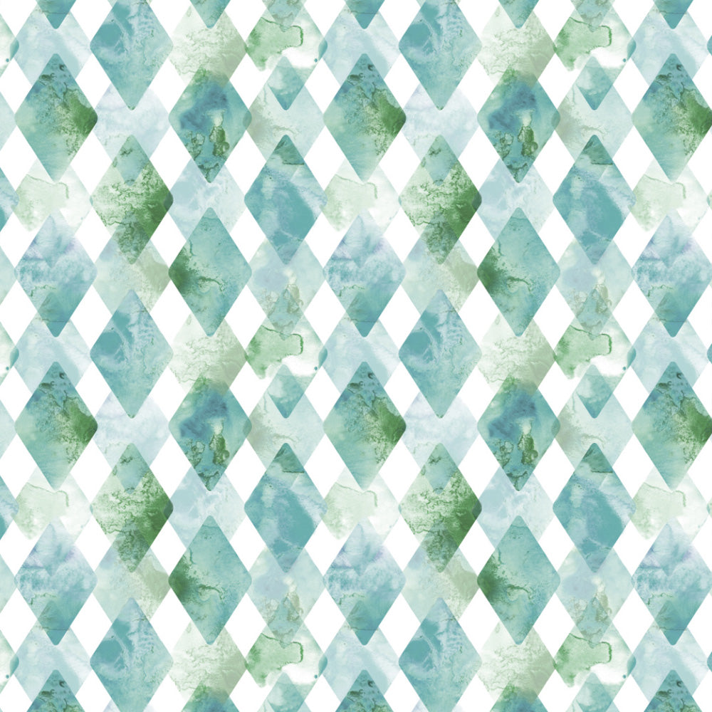 Elegant Geometric Print Matt Finish Room Darkening Curtain Set of 2 - MTDS58D