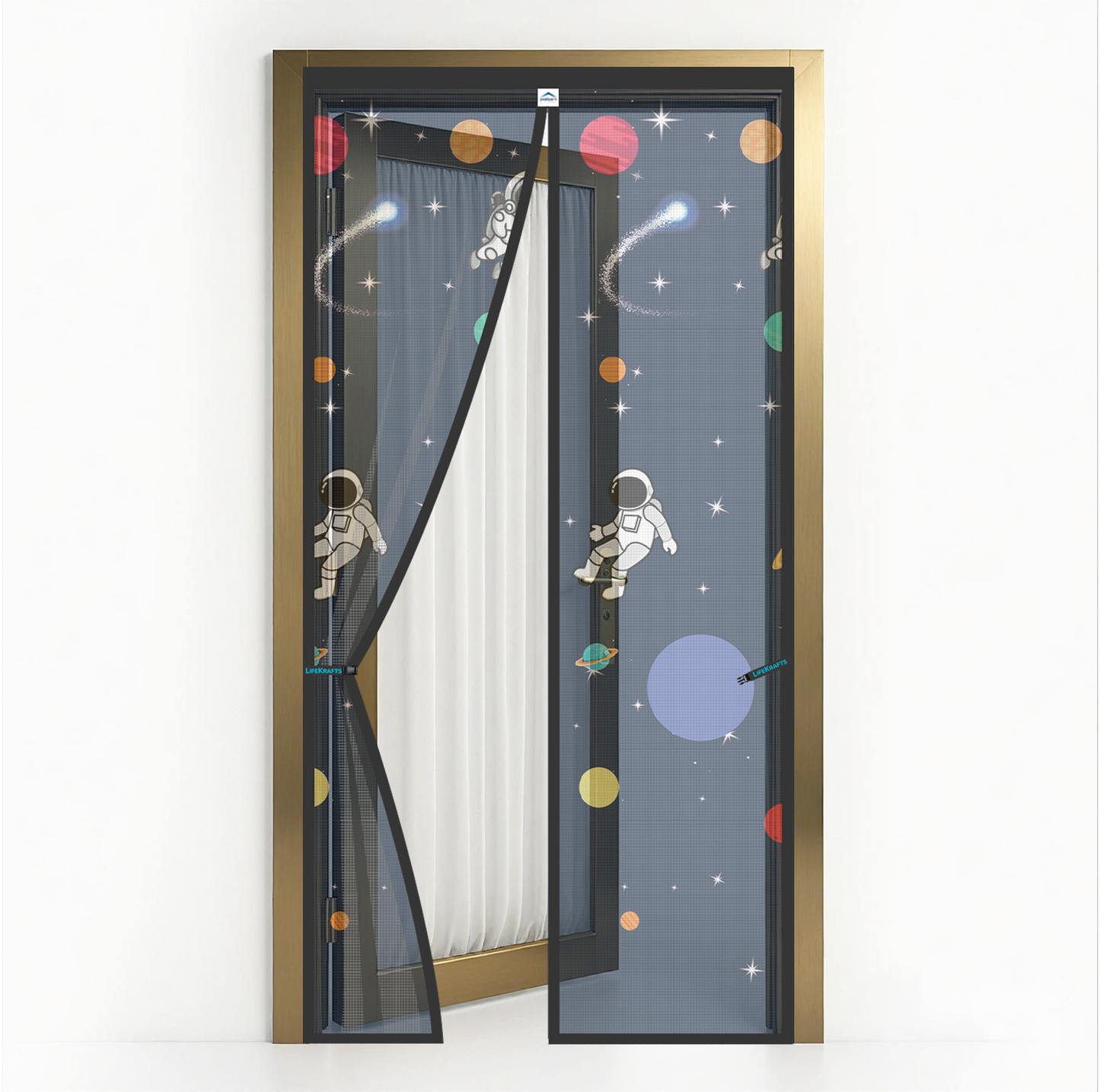 Astro Net - Polyester Door Mosquito Net with Magnets