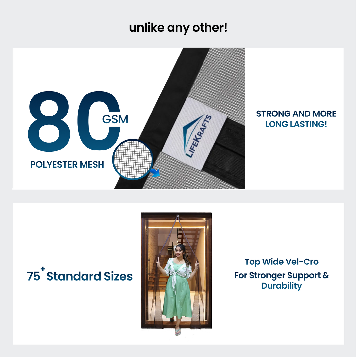 Astro Net - Polyester Door Mosquito Net with Magnets