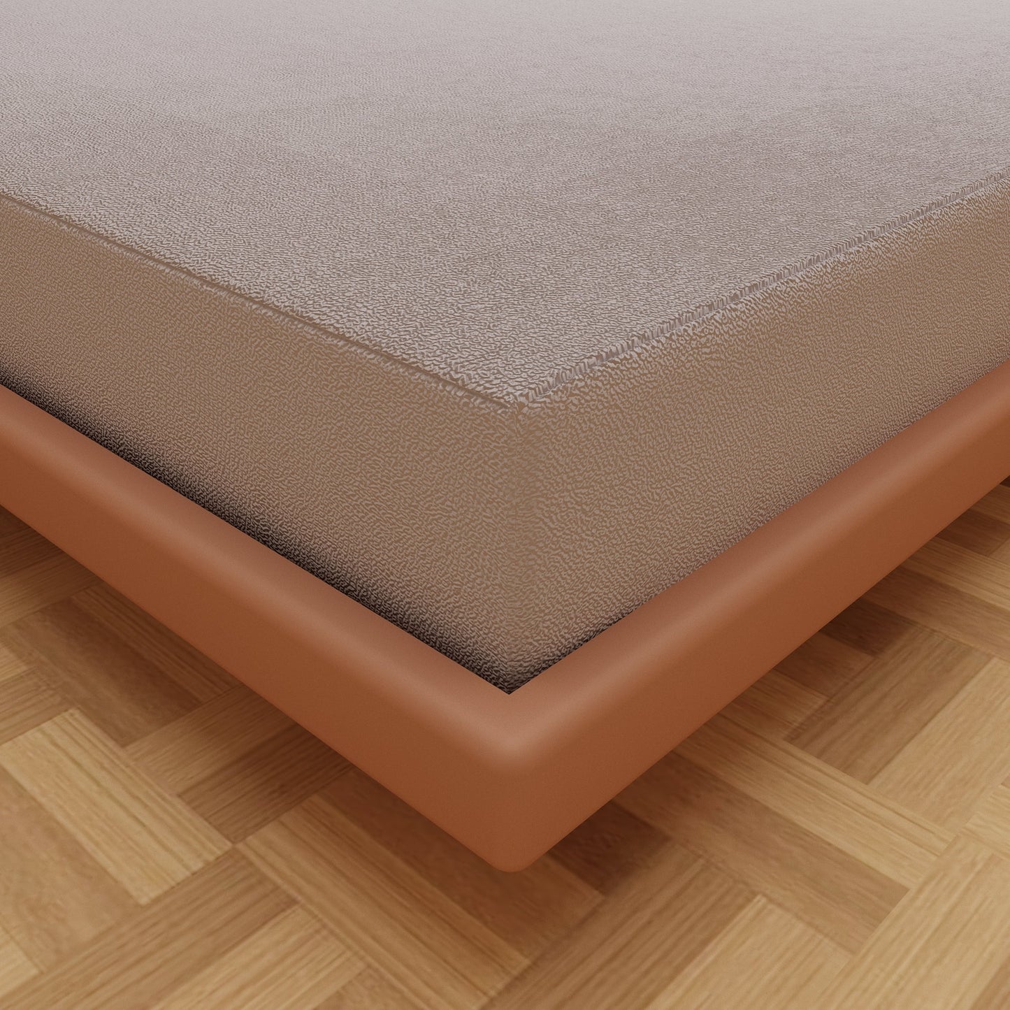 Waterproof Mattress Protector with 360 Degree Elastic Strap, Luxury Terry (Grey, Available in 16 Sizes)