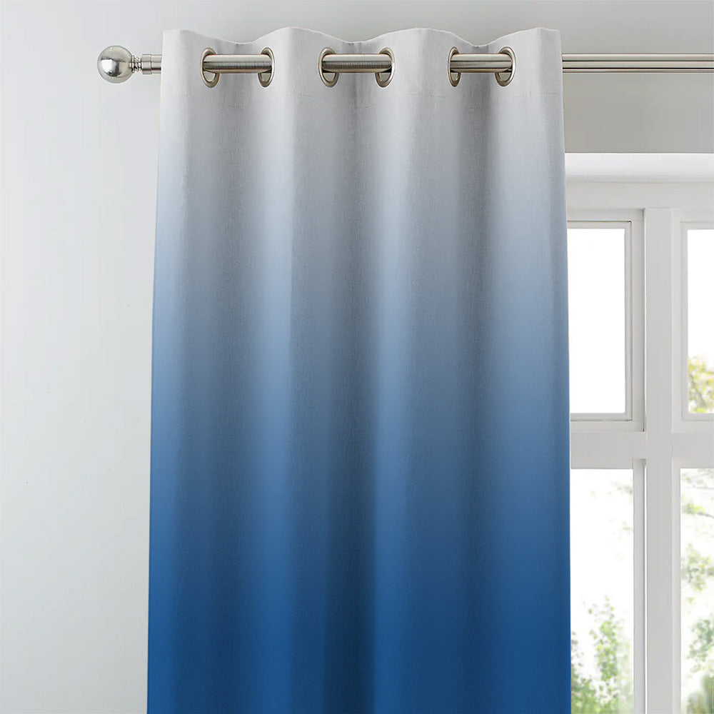Elegant Ombre Print Room Darkening Curtain Set of 2, OMBRE23